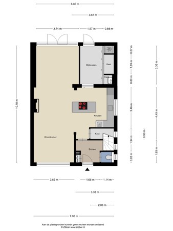Floorplan - Kollenberg 13, 5296 LC Esch